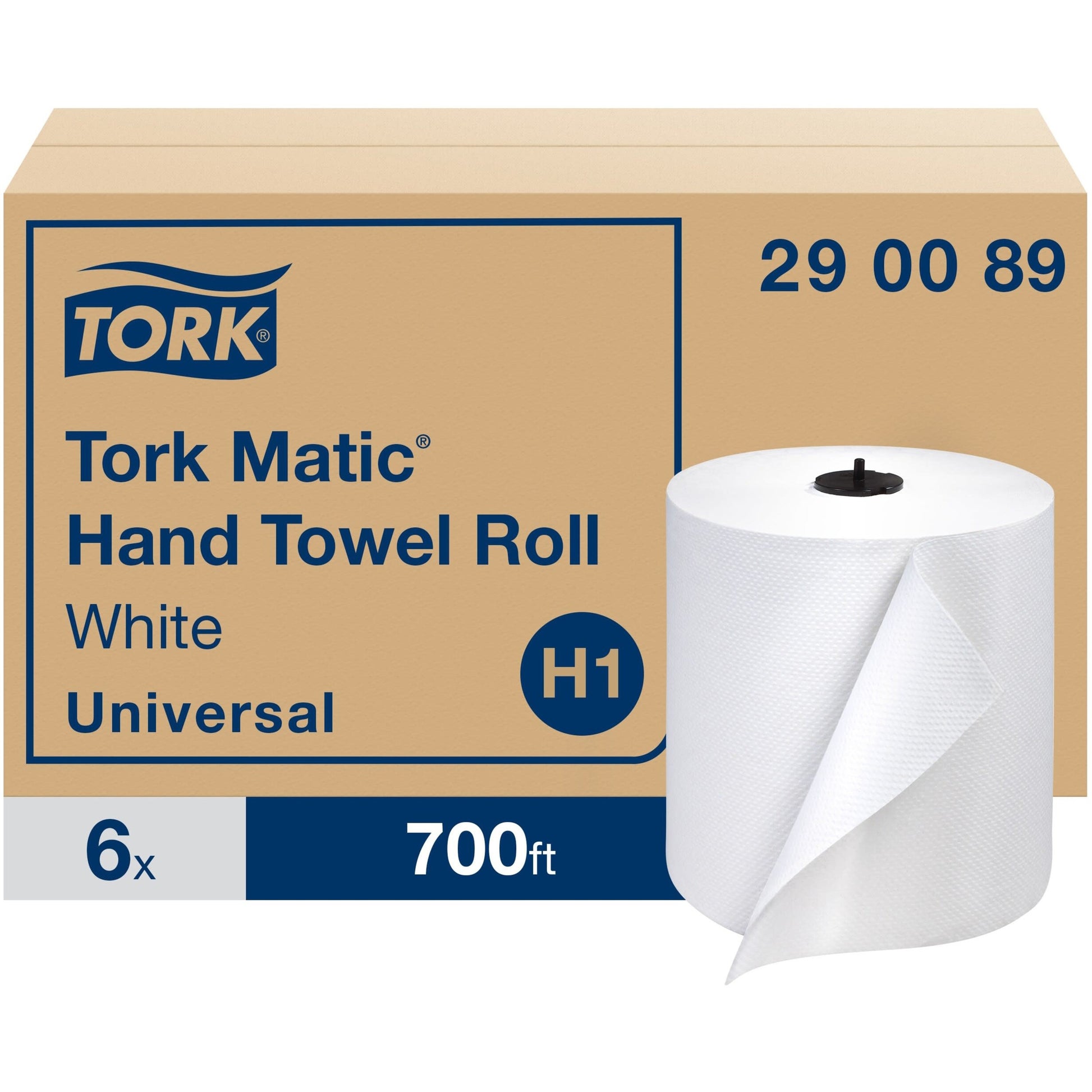 Hardwound Roll Paper Towels, White, 700-ft., 6 Rolls